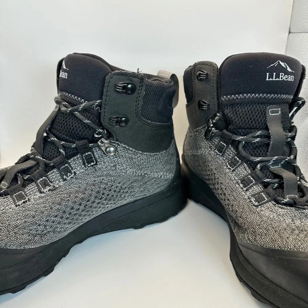LL Bean Hiking Boots Men 9.5 Gray Black Insulated Waterproof Gorpcore 518577